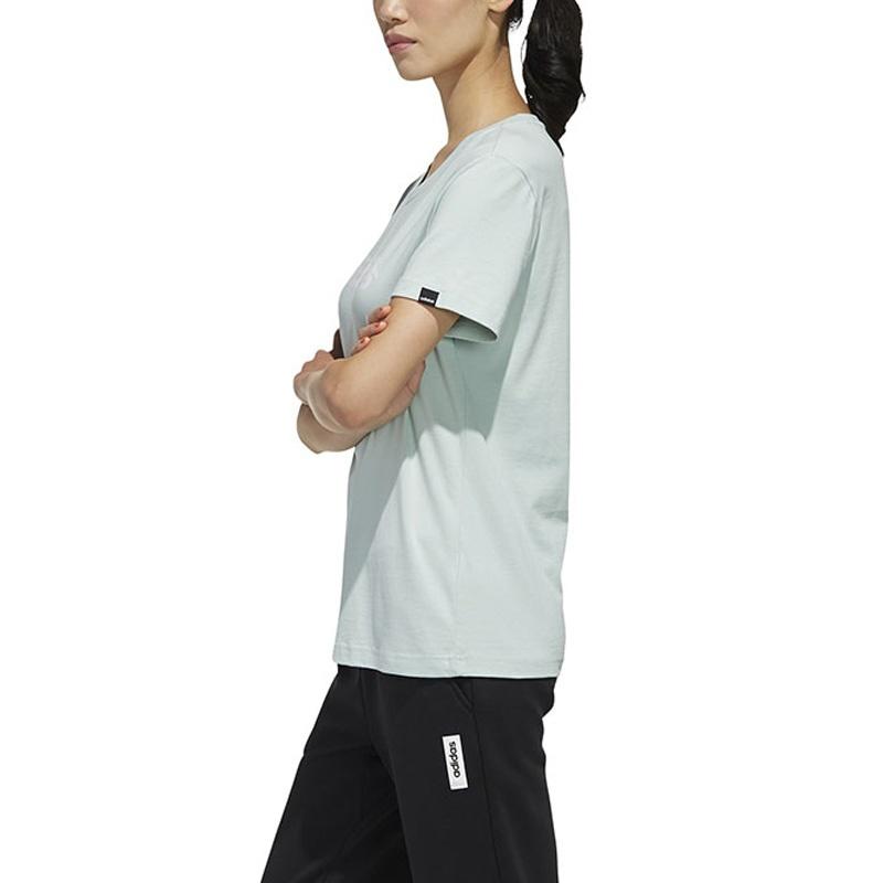 (WMNS) adidas Adi International T-Shirt Asia Sizing 'Teal' Women's FM6159