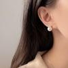 Crown Pearl Earrings Exquisite Temperament Versatile Lady Style Earrings Light Luxury High-end Earrings