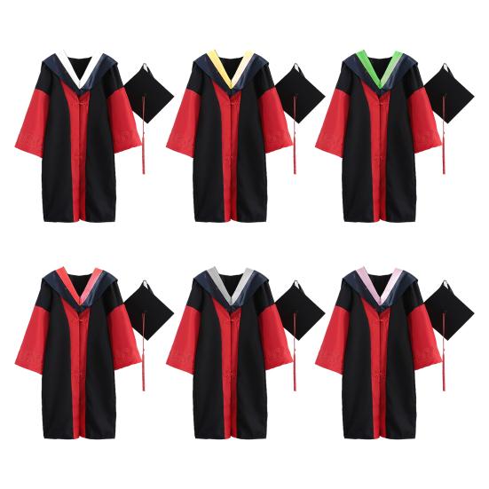1 комплект выпускной мантии, не деформирующийся, дышащий полиэстер, элегантная праздничная академическая форма для унисекс