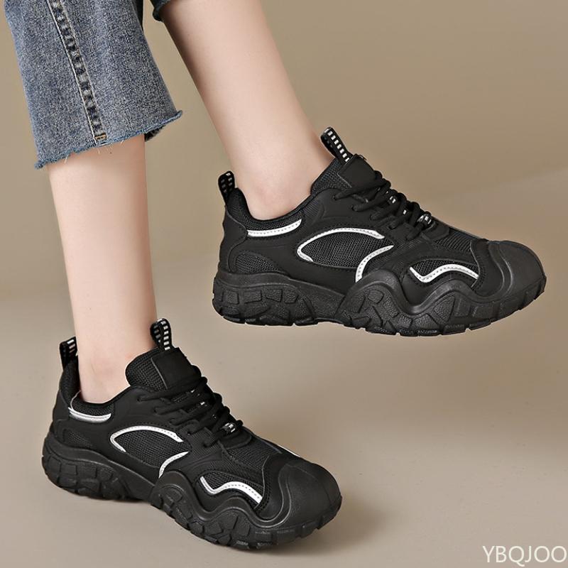 Fashion Fashionable Mesh Shoes 2024 Autumn New Design Sense Thick Sole Breathable Casual Women's Shoes Zapatillas De Deporte Sneakers