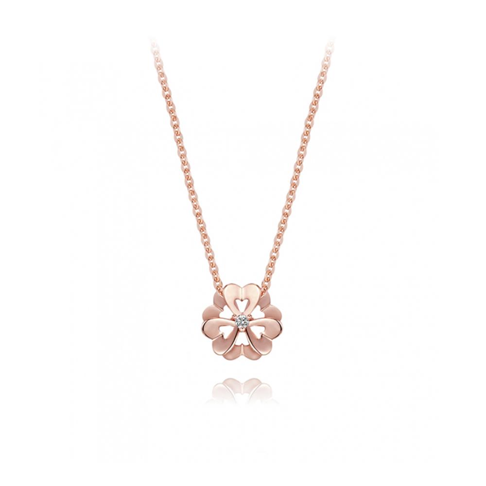 Stylus Love Folia 3 Diamond Necklace_251900074