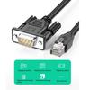 RJ45 - DB9 RS232 отладочный кабель папа - мама / папа удлинитель провод для маршрутизатора коммутатора последовательного порта управления