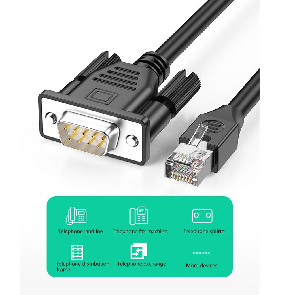 RJ45 - DB9 RS232 отладочный кабель папа - мама / папа удлинитель провод для маршрутизатора коммутатора последовательного порта управления