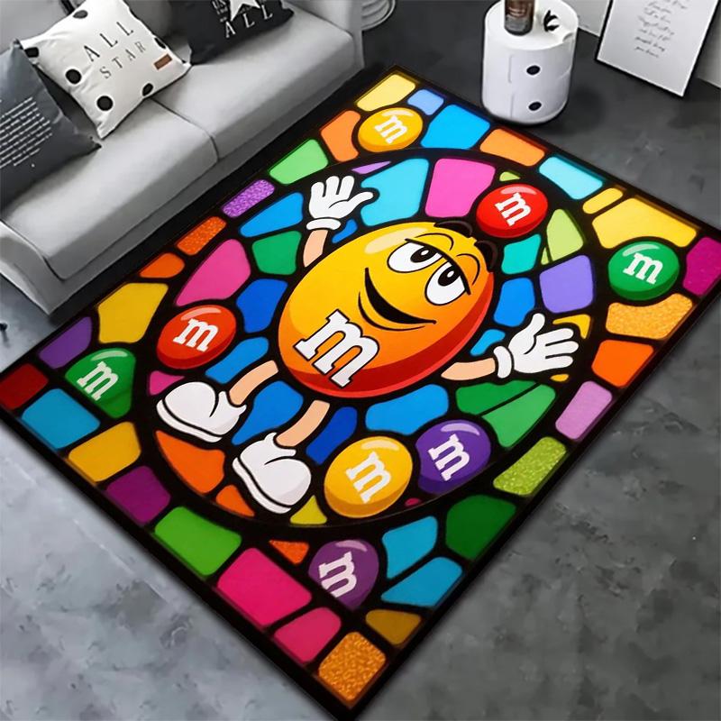 Ковер M&M's для гостиной, спальни, дома, украшение для дивана, детский игровой нескользящий коврик