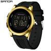 SANDA Fashion Waterproof Single Display Electronic Watch Sports Diving Electronic Watch