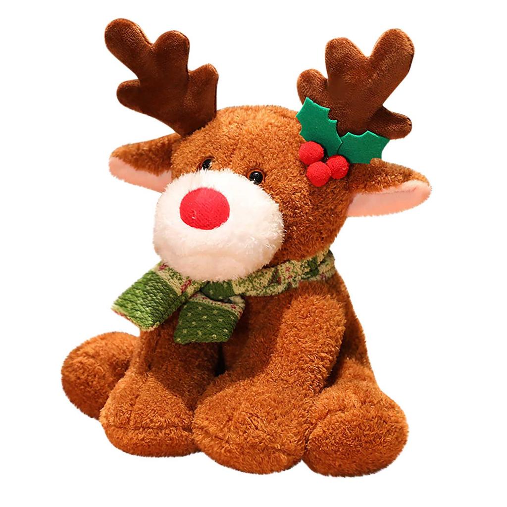 Милые плюшевые игрушки с оленем, фигурка оленя, куклы, мягкие животные, плюшевый декор, подарки на Рождество, день рождения для детей, девочек и мальчиков