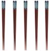 Happy Set of Acrylic Resin and Natural Made In PID0168 J-kitchens Chopsticks, 5, Material Wood, Japan,