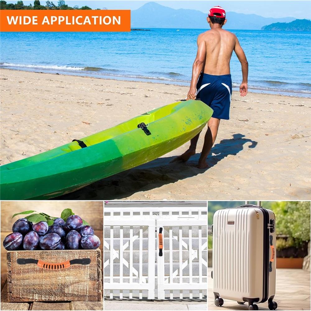 2 Ручки для каяка, Сменные ручки для каяка, Ручки для бокового крепления каноэ, Запасные части для морских ручек для каяков, чемоданов и ручной клади-оранжевый