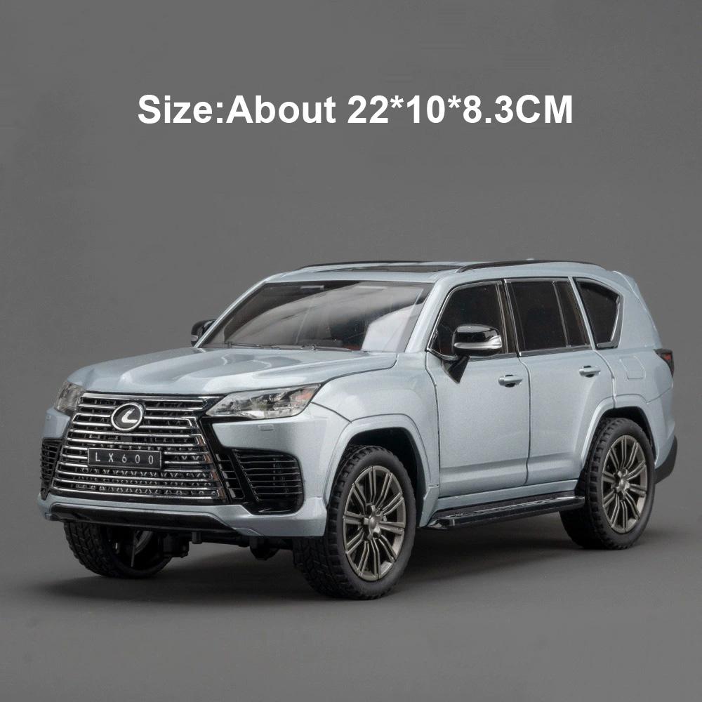 1:24 Scale Land Rover Defender LX600 Sports Car Model Toy Sound Light Pull Back Metal Models Toys Christmas Gifts for Child