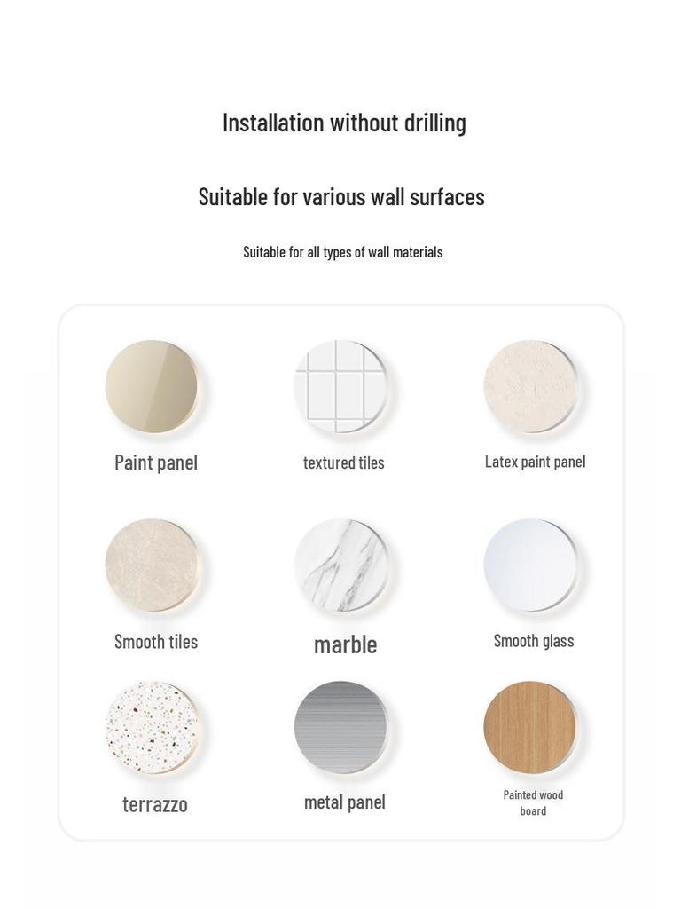 Wall-Mounted Punch-Free Suction Cup Toothbrush Holder & Bathroom Storage Box