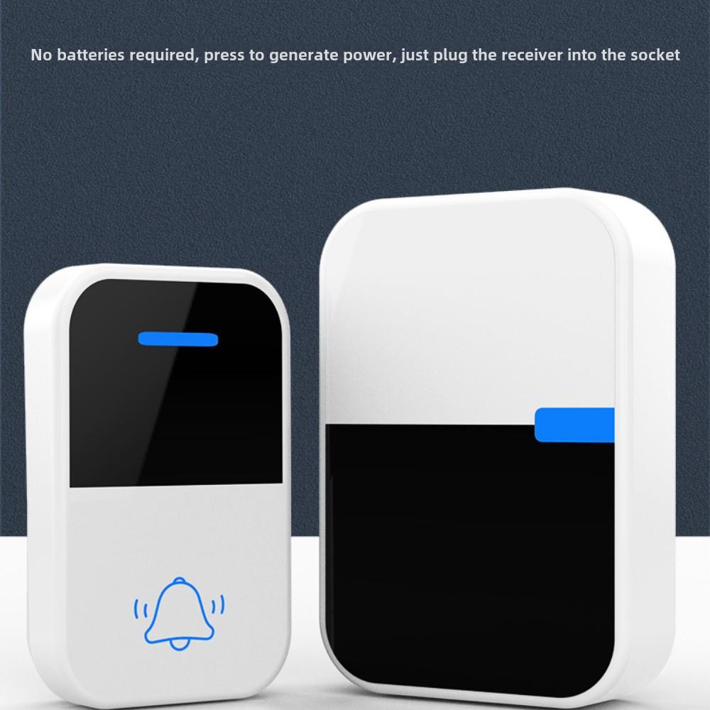 Стандарт США и Европы, бытовой беспроводной дверной звонок, водонепроницаемый, без батареек, без проводов, электронный дверной звонок переменного тока, один на два