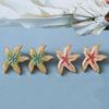 Серьги-подвески со стразами в виде морских звезд для подростков, ювелирные изделия, подарки на летнюю вечеринку