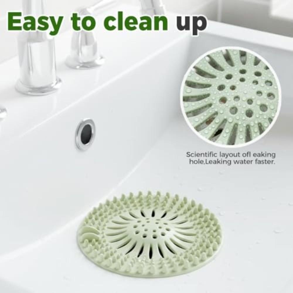 Easy Clean Hair Catcher Shower Drain Silicone Floor Drain Cover Bathroom Accessory