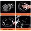 Qiwai Disposable Crystal Clear Round Snack Plates