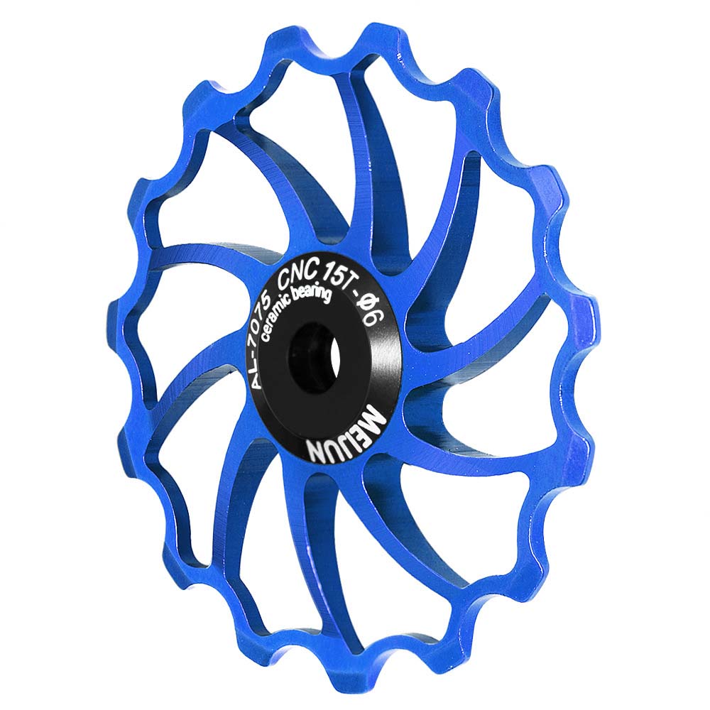 15T 16T Детали для велосипеда Колесо шкива Алюминий Цинк Цинковый сплав Подшипник Направляющее колесо Направляющий ролик Задний переключатель