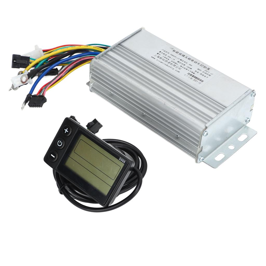 Electric Bicycle Controller Set Brushless Controller Waterproof S866 LCD Display Panel for 1000W Motor 48V
