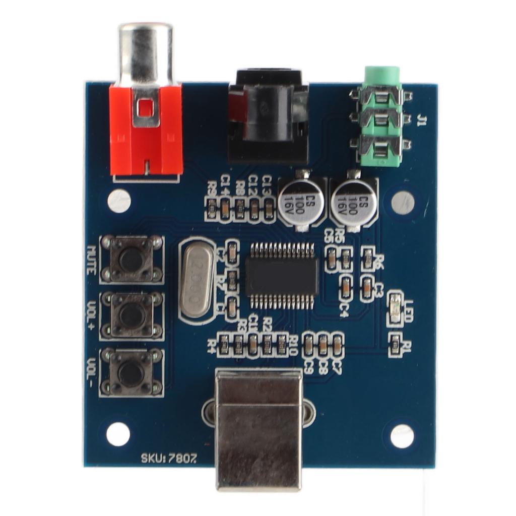 Модуль ЦАП Декодер USB Вход Коаксиальный Оптический HIFI Звуковая Карта Электронный Компонент PCM2704