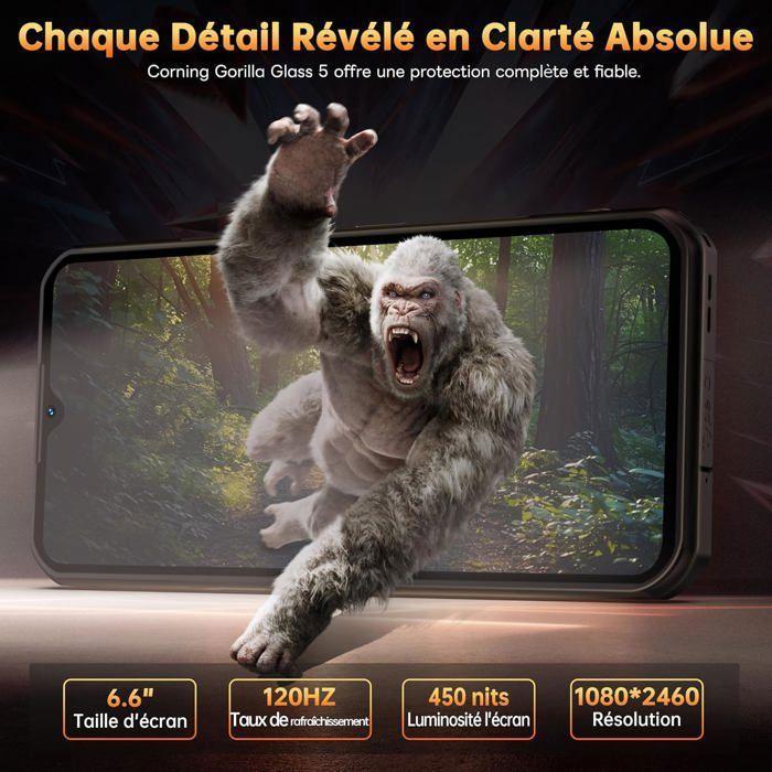 OUKITEL WP55 Pro 5G Смартфон Неубиваемый 48ГБ+512ГБ/2ТБ 108+32МП 11000мАч 120Гц 6,6" FHD+ Телефон Android 15 Две SIM-карты/NFC Черный