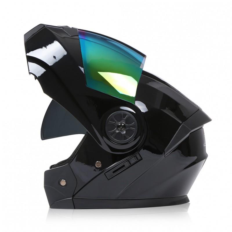 Modular Flip-Up Motorcycle Helmet With Dual Visors All-Season Riding Street Touring Commuting