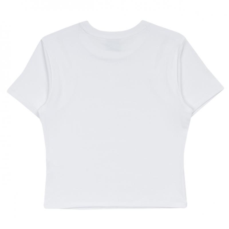 New Balance Женская летняя футболка в рубчик с вырезами CuTouT Nbnef2w522