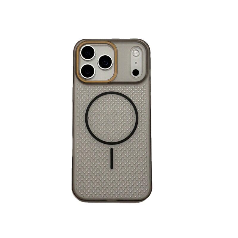 Чехол для Apple iPhone 17 с охлаждающей сотовой структурой для iPhone 16 Pro Max, с магнитной адсорбцией, двухцветный, с усиленными углами защиты от падений