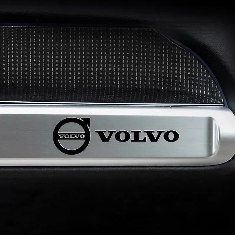 AABBJ1 3D Metal Volvo Car Logo Stickers, Interior Decorative Emblem Badge Decals for Volvo XC40 XC60 XC90 S60 S90 V50 Auto Accessories