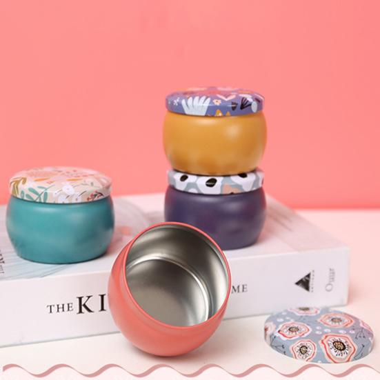 Мини-коробка для хранения из жести, универсальный круглый стильный контейнер для заколок, сережек, колец, конфет, чая