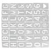 42pcs Spray Paint Stencil Colored Drawing Portable DIY Alphabet Template Stencil for Home