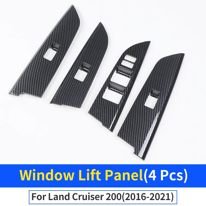 Для 2008-2021 Land Cruiser 200 LC200 Аксессуары для интерьера Улучшение Декоративная Панель Ручки Двери Автомобиля Текстура Углеродного Волокна