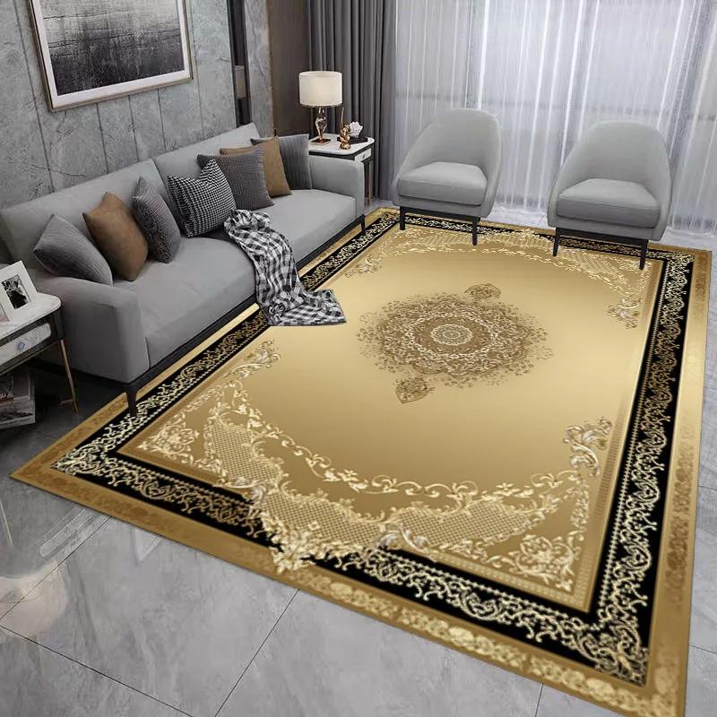 Геометрический принт Ковер для спальни для домашнего декора Гостиная Прихожая Кухня Нескользящие напольные коврики Ковер для зоны дивана и журнального столика в отеле