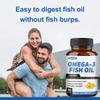 Omega 3 fish oil supplement with EPA (eicosapentaenoic acid) 650mg 90 capsules