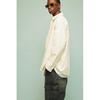 Рубашка HM Corduroy свободного кроя белая