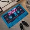 Cassette Tape Pattern Door Mat Living Room Entrance Welcome Mat Bedroom Bathroom Non-slip Floor Mat Balcony Rugs