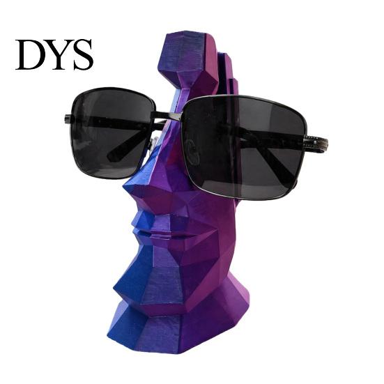 Desktop Decorative Glasses Frame Hand Carved Eyeglass Holder, 3D Printed Nose Shaped Stand, Unique Gift for Collector Display Rack, Desk Office