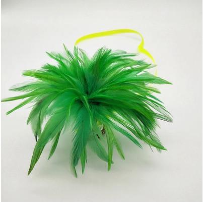 Pure Handmade Colorful Feather Feather Shuttlecock Children'S Small Shuttlecock With Rope Is Durable To Kick