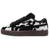 Замша XL Велюр Мечта Женские Puma Черный Теплый Белый Низкие Кроссовки Стиль Жизни 403253-02
