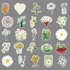 50 Pictures of Little Daisy Doodle Personality Cartoon Small Fresh Flowers Creative DIY Mobile Suitcase Stickers