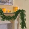 Artificial Norfolk Pine Garland-Greenery Wreath,  Plastic Hanging Decor for Table, Mantel, Wall, Indoor & Outdoor Christmas Deco