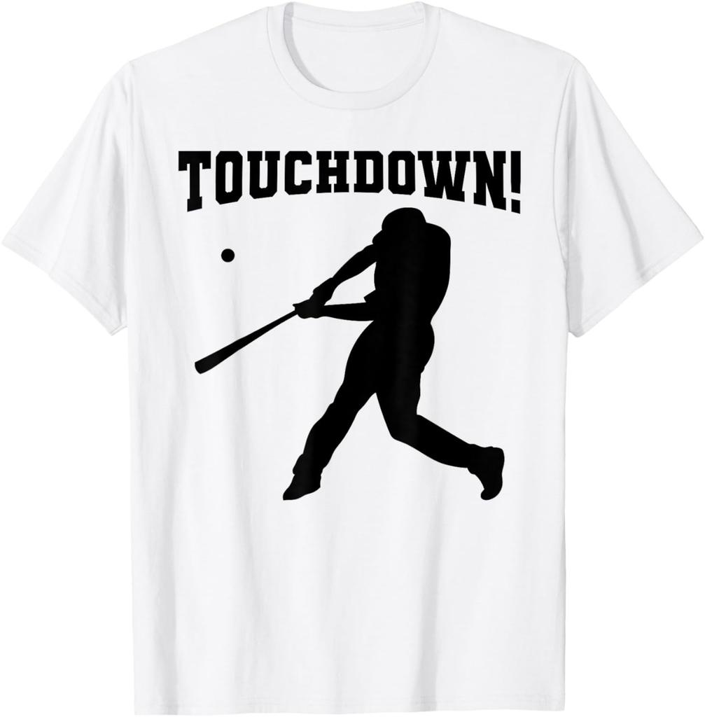 Touchdown Baseball Funny Football Sports Humor Joke Vintage T-Shirt