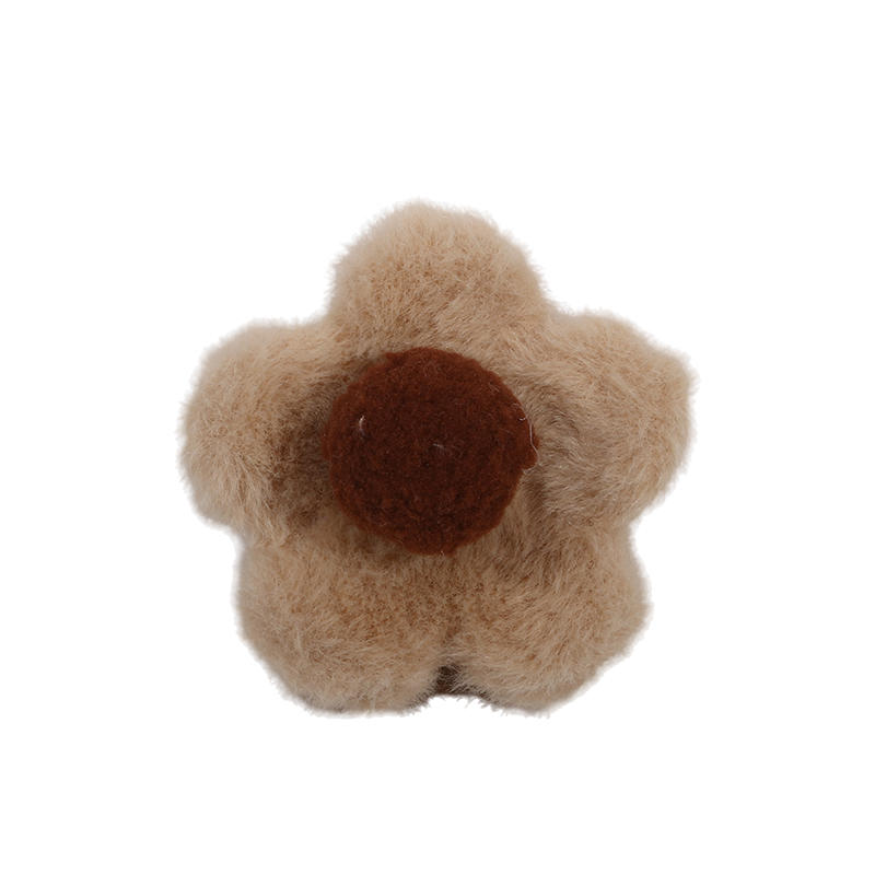 Плюшевый коготь для волос в виде цветка, большой зажим в виде акулы, простые заколки, заколки для волос в виде краба, милые универсальные аксессуары для волос на осень и зиму