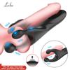 Penis Delay Trainer Exerciser Glans Stimulater Massager Mens Vibrator Male Masturbator Equipment Sex Toys Adult Goods For Men