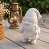 Festive Room Ornament 3D Printed Santa Claus Figure for DIY Painting, Christmas Tabletop Indoor Seasonal Decor Ornament, White Resin Figurine Holiday