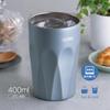 Thermos Vacuum Insulated Tumbler 400ml Misty Blue Design Tumbler MSB - Glass-like JTC-400