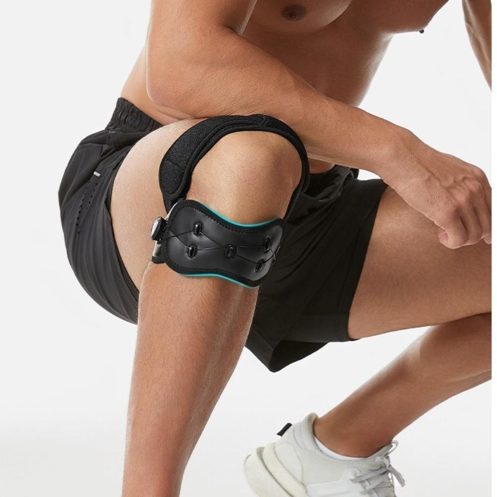 Shock-Absorbing Knee Brace Adjustable Knob Knee Wrap Patella Tendon Support Strap Soccer
