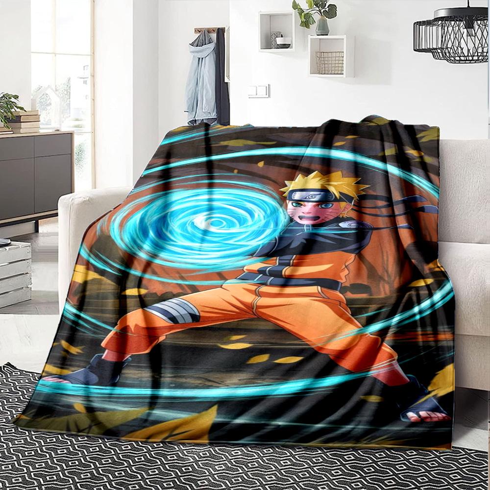 Naruto Blanket Soft Warm Cozy Perfect for Sofa Livingroom Bedding All-Season Use Modern Suitable for Gifting Relatives and Friends