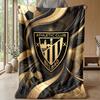 Athletic Bilbao Football Print Flannel Blanket, Soft Warm Lightweight Throw Blanket for Sofa Bed Camping