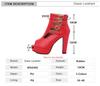 Fashion 2025 New Summer Peep Toe Boots Women's Sandals Back Zipper Metal Hollow High Heel Sexy High Heel Shoes Party Sandales Femmes