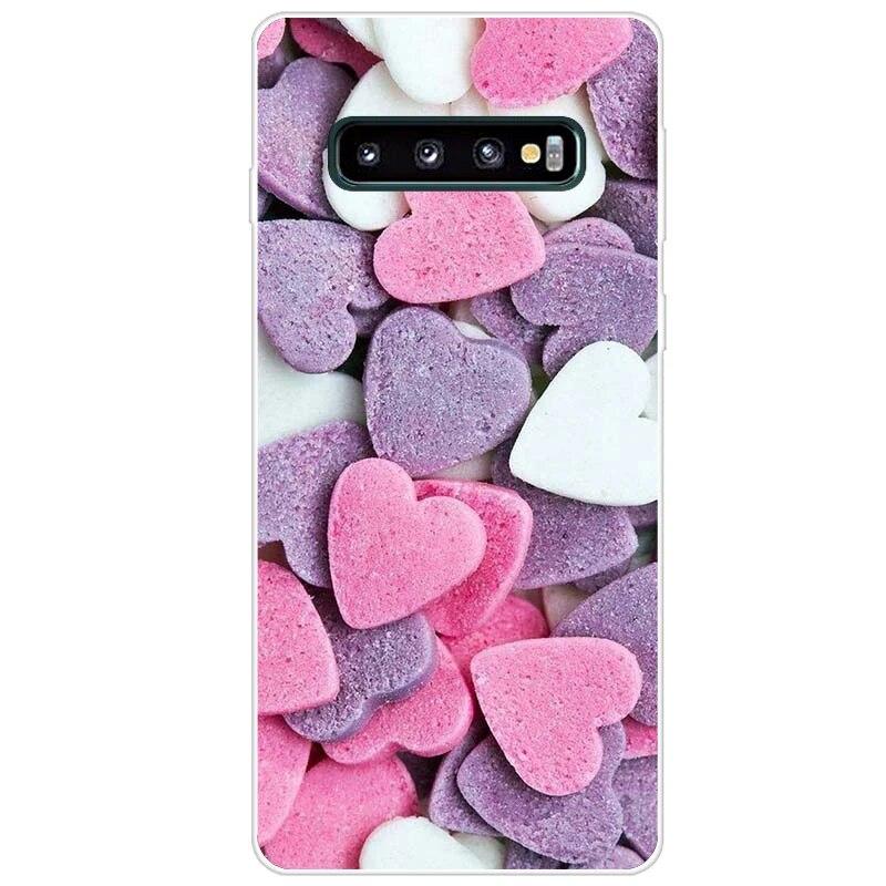 Новейший чехол из ТПУ с принтом для Samsung Galaxy S10 S10 + чехол для телефона Samsung S10 Plus S10e, задняя крышка, бампер Fundas Coque