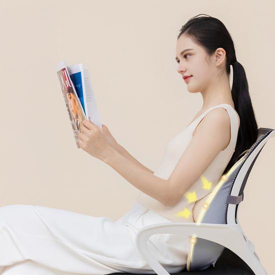 Подушка для поддержки спины Подушка для поясничной поддержки из пены с эффектом памяти Поддержка спины для стула с регулируемым ползунком для офисного стула Стул для компьютерного стола