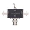 2 Way Antenna Switch 100W 0 50MHz BNC Connector Manual Antenna Conversion Switch with Cutoff and Ground Guard